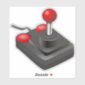 Joystick videospel old school retro sticker (Vel)