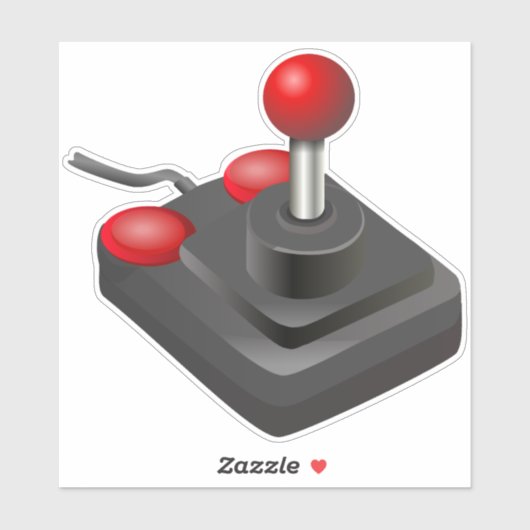 Joystick videospel old school retro sticker (Vel)