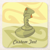 Joystick Vierkant Papier Onderzetter (Voorkant)