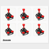 Joystick Vierkante Sticker (Vel)