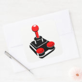 Joystick Vierkante Sticker (Envelop)