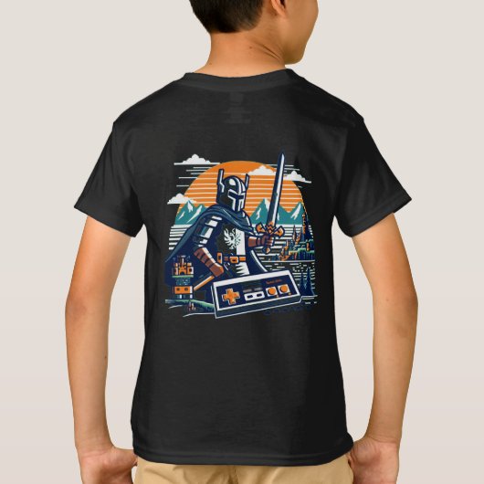Joystick Warrior T-shirt (Achterkant)