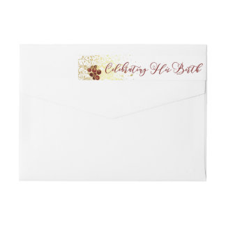 Joyully Confetti Skinny Wrap Return Label
