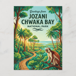 Jozani Chwaka Bay National Park Tanzania Briefkaart