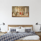Jozef legt de dromen van de farao uit canvas afdruk (Insitu (Slaapkamer))
