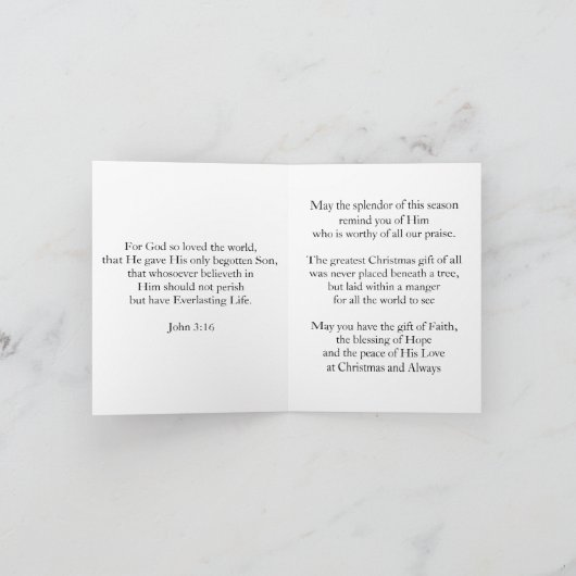 Jozef, Maria, Baby Jezus en Johannes de Doper Feestdagen Kaart (Binnen)