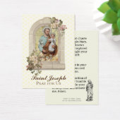 Jozef Memorare Prayer Heilige Kaart (Bureau)