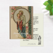 Jozef Memorare Prayer Heilige Kaart (Bureau)