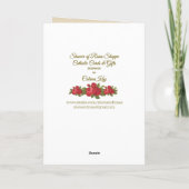 Jozef met Baby Jezus Kaart (Achterkant)