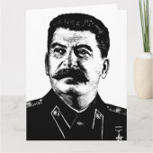Jozef Stalin, USSR, CCCP, Sovjet-Unie, Communisme Kaart (Voorkant)