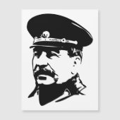 Jozef Stalin, USSR, CCCP, Sovjet-Unie, Communisme Magnetische Uitnodiging (Voorkant)