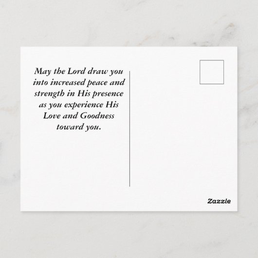 Jozua 19 Wees sterk, wees moedig Bijbelvers Briefkaart (Achterkant)