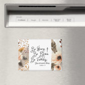 Jozua 19 Wees sterk, wees moedig Bijbelvers Magneet (Insitu (Vaatwasser))