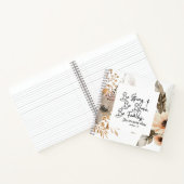 Jozua 19 Wees sterk, wees moedig Bijbelvers Notitieboek (Binnen)