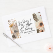 Jozua 19 Wees sterk, wees moedig Bijbelvers Rechthoekige Sticker (Envelop)