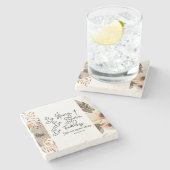 Jozua 19 Wees sterk, wees moedig Bijbelvers Stenen Onderzetter (Zijkant)