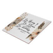 Jozua 19 Wees sterk, wees moedig Bijbelvers Tegeltje (Zijkant)