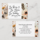 Jozua 19 Wees sterk, wees moedig Bijbelvers Visitekaartje (Voorkant / Achterkant)