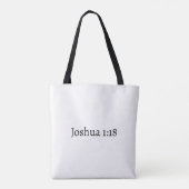 Jozua 1:18 tote bag (Achterkant)