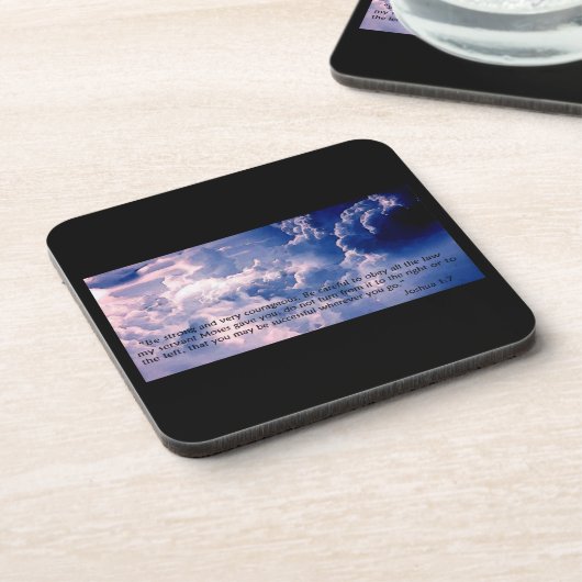 Jozua 1:7 Onderzetters (Linkerzijde)