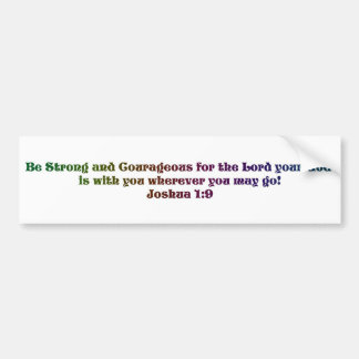 Jozua 1:9 bumpersticker