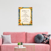 Jozua 1:9 NIV Bijbelvers Kunst Canvas Afdruk (Insitu (Woonkamer))