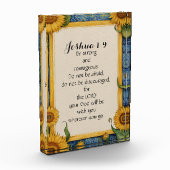 Jozua 1:9 NIV Bijbelvers Kunst Fotoblokken (Links)