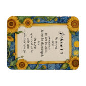 Jozua 1:9 NIV Bijbelvers Kunst Magneet (Horizontaal)