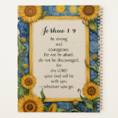 Jozua 1:9 NIV Bijbelvers Kunst Planner (Achterkant)