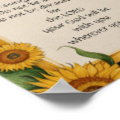 Jozua 1:9 NIV Bijbelvers Kunst Poster (Hoek)