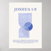 Jozua 1:9 poster (Voorkant)