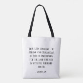 Jozua 1:9 tote bag (Achterkant)
