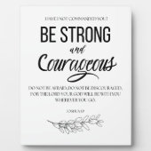 Jozua 1:9 Wees sterk en moedig Christelijk Fotoplaat (Voorkant)
