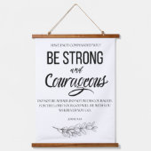 Jozua 1:9 Wees sterk en moedig Christelijk Hangend Wandkleed (Voorkant)