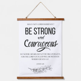 Jozua 1:9 Wees sterk en moedig Christelijk Hangend Wandkleed