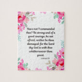 Jozua 1:9 Wees sterk en moedig Legpuzzel (Verticaal)