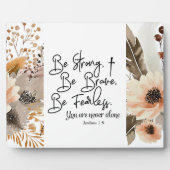 Jozua 1 9 Wees sterk Wees moedig Bijbelvers tafelb Fotoplaat (Voorkant)