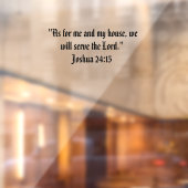 Jozua 24:15 raamsticker (Vel 2)