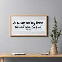 Jozua 24:15 Wat mij betreft...Dien de Heer Schrift