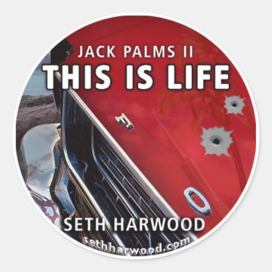 JP2-GELAAGD-HOESJE-rond Ronde Sticker (Voorkant)