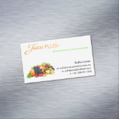 JP+ Magnet Fruit Bowl Oranje Logo (aanpassen) Visitekaartje Magneet (Voorbeeld)