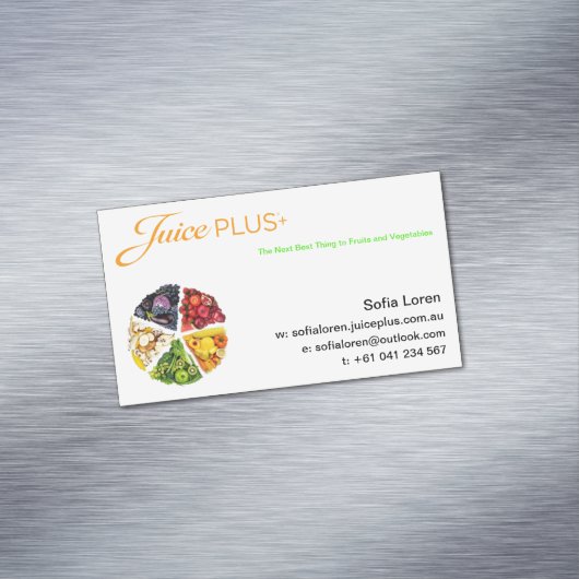 JP+ Magnet-SJABLOON Magnetisch Visitekaartje (Voorbeeld)