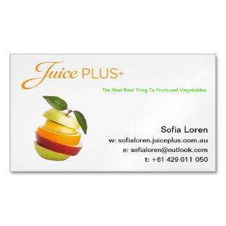 JP+ Magnet Sliced Fruit Oranje Logo (pas aan) Visitekaartje Magneet