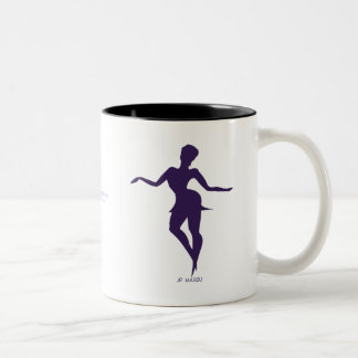 JP MAROU Dancing the night Away coffee mug Tweekleurige Koffiemok