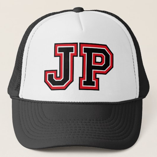 "JP" Monogram Trucker Pet (Voorkant)