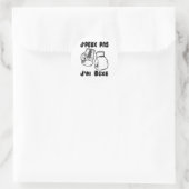 J'peux Pas J'ai Boxing - Boxing Gift Jersey Ronde Sticker (Tas)