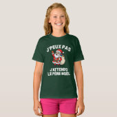 J'Peux Pas J'attends Le Père Noël Joyeux Noel T-shirt (Voorkant volledig)