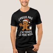 J'peux pas J'attends Le Père Noël Manchot Et Renne Tri-Blend Shirt (Voorkant)
