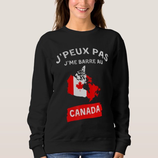 j'peux pas j'me barre au canada - canadien canadie trui (Voorkant)