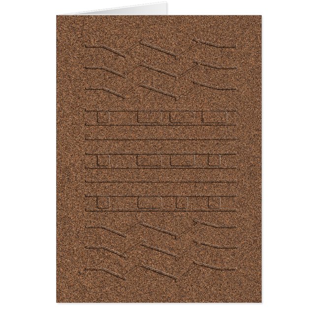 JPL Mars Curiosity Rover Tire Track Tread Red (Voorkant)